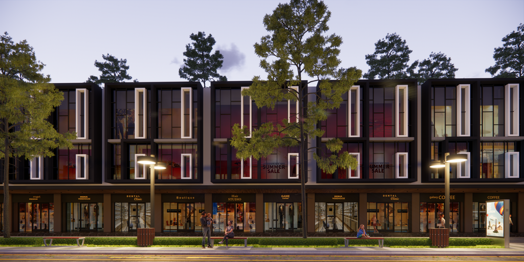 foto tampak rumah tipe Ruko R03 perumahan Citraland City Sampali.