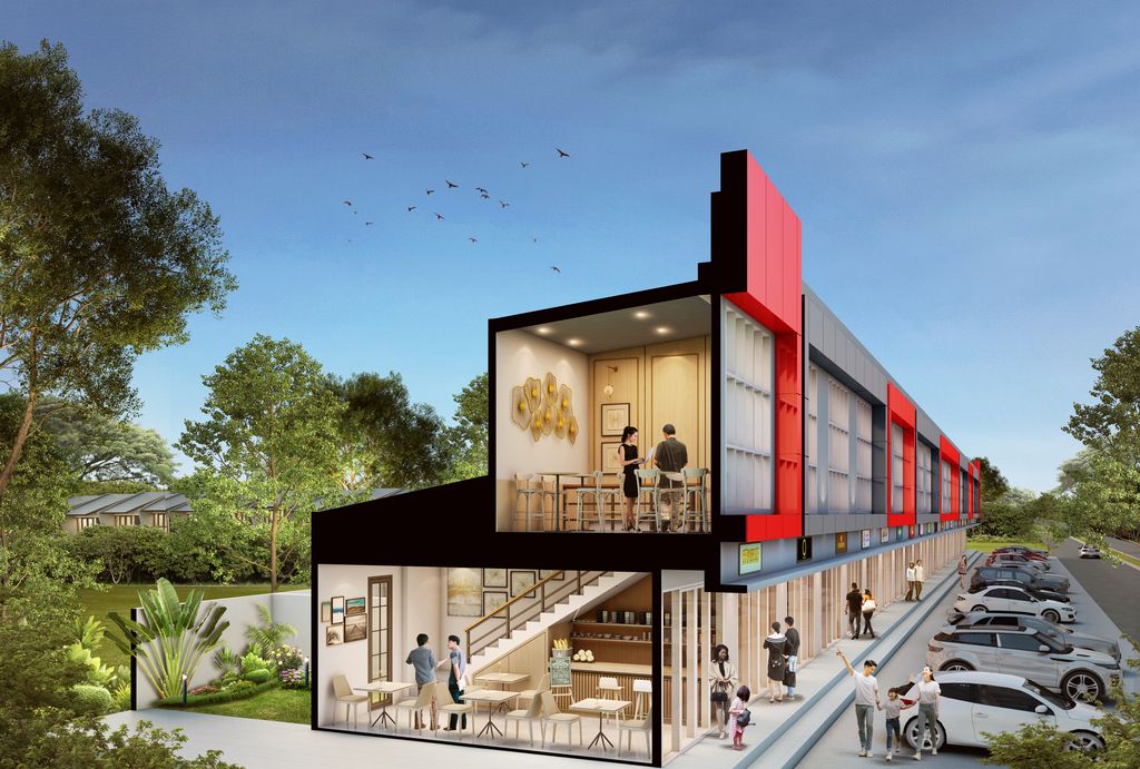 foto tampak rumah tipe AN 75 perumahan RUKO BUKIT KENCANA BLOK AN