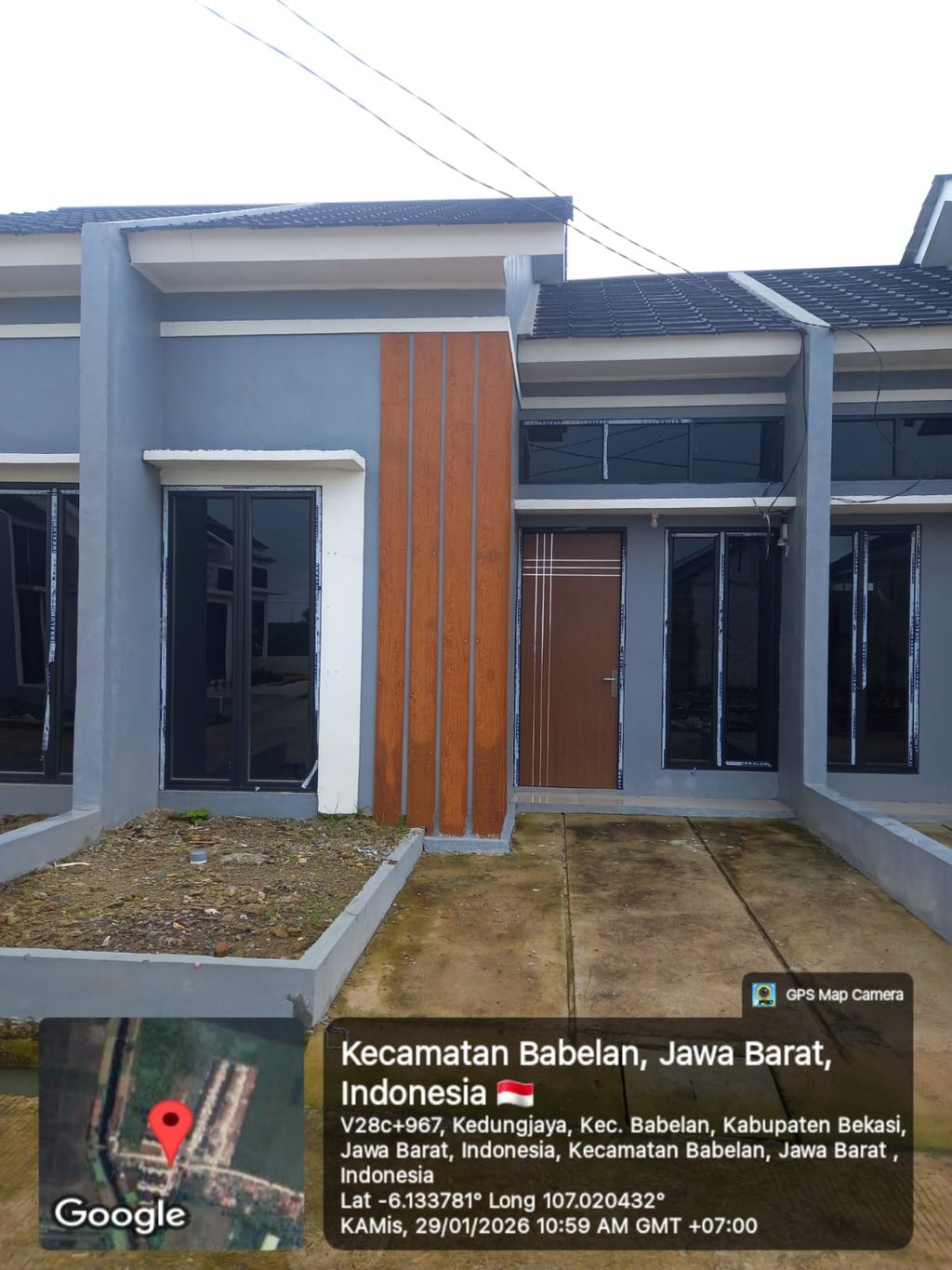 foto tampak rumah tipe 36/65 perumahan RUBY PREMIERE 2