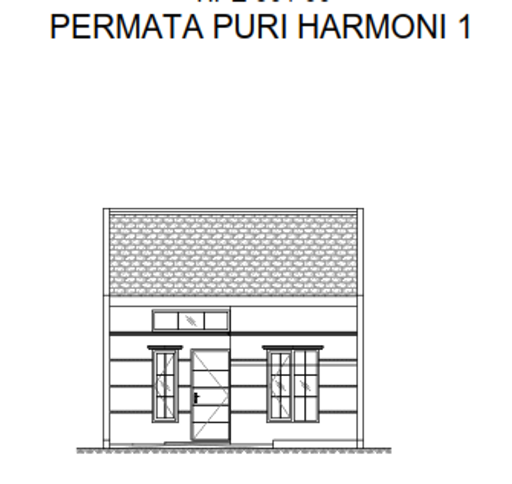 foto tampak rumah tipe FLPP 30/60 (185.000.000) perumahan PERMATA PURI HARMONI