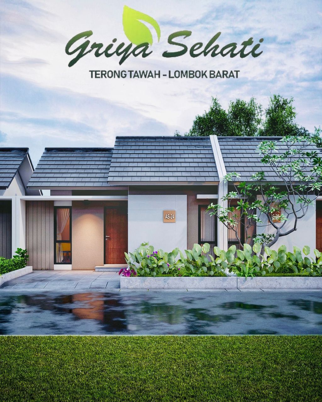 foto denah rumah tipe 24 (Tanah Kavling) perumahan GRIYA SEHATI TAHAP 6