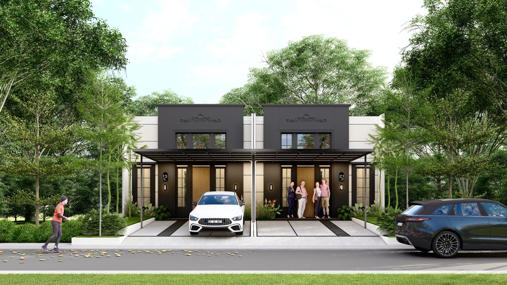 foto tampak rumah tipe 50/153 perumahan PESONA KAHURIPAN 8 TAHAP 2