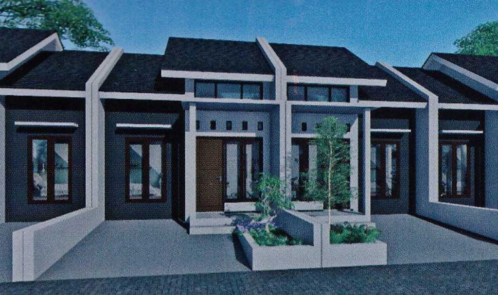 foto tampak rumah tipe 30 perumahan THE METRO GRAHA -LA DIAMOND