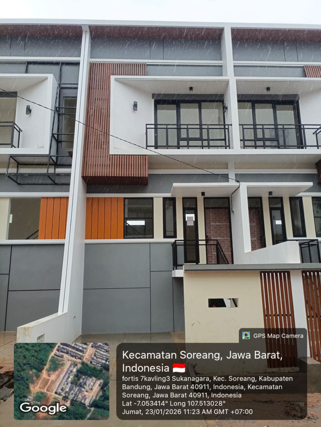 foto tampak rumah tipe 50 Compact (3 kamar) (412) perumahan Bukit Sukanagara Resort