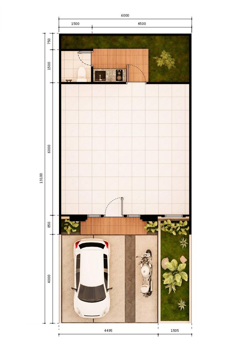 foto denah rumah tipe 50 perumahan PESONA KAHURIPAN 8 TAHAP 2