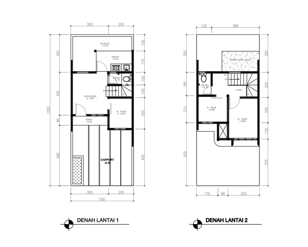 foto denah rumah tipe 43 Compact 3 Kamar HC (472) perumahan G-Land Ciwastra Park 2
