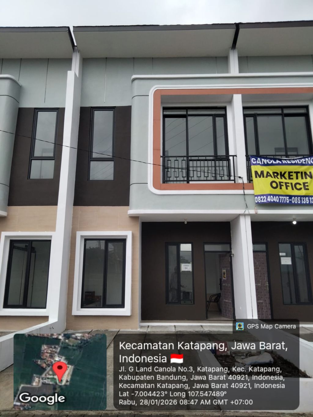foto tampak rumah tipe 43 Compact (3 kamar) (454) perumahan G-Land Canola Residence