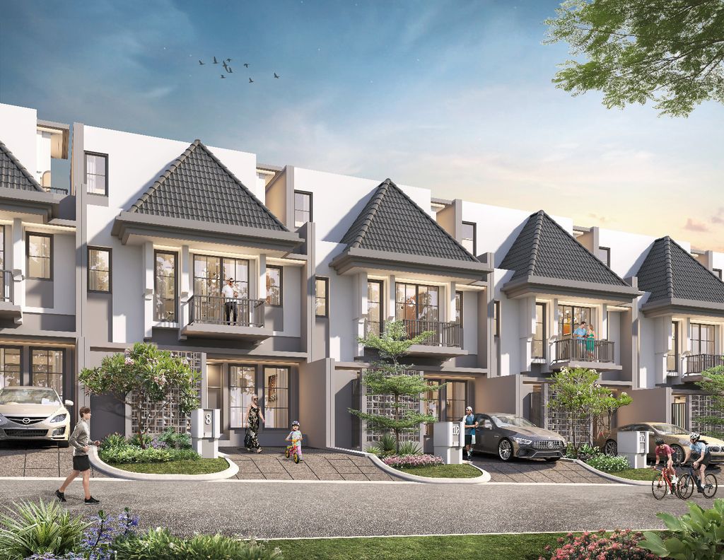 foto tampak rumah tipe A PREMIUM ATTIC perumahan The Alderwood Residence