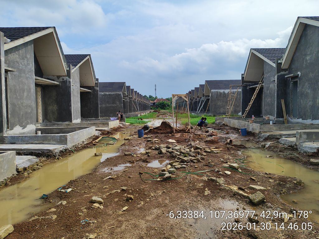 foto posisi tengah perumahan Mulya Permata Residence