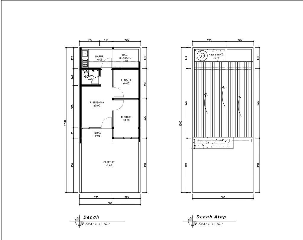 foto denah rumah tipe 30 1 Lantai Landed (331) perumahan G-Land Padalarang Valley