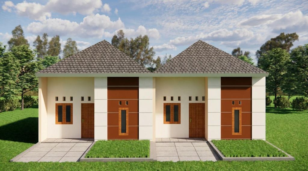 foto tampak rumah tipe SUBSIDI perumahan Griya Mulya Bulakrejo