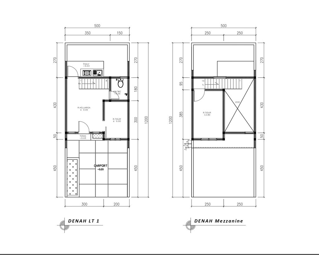 foto denah rumah tipe 36 Mezanin (2 kamar) (281) perumahan Bukit Sukanagara Resort