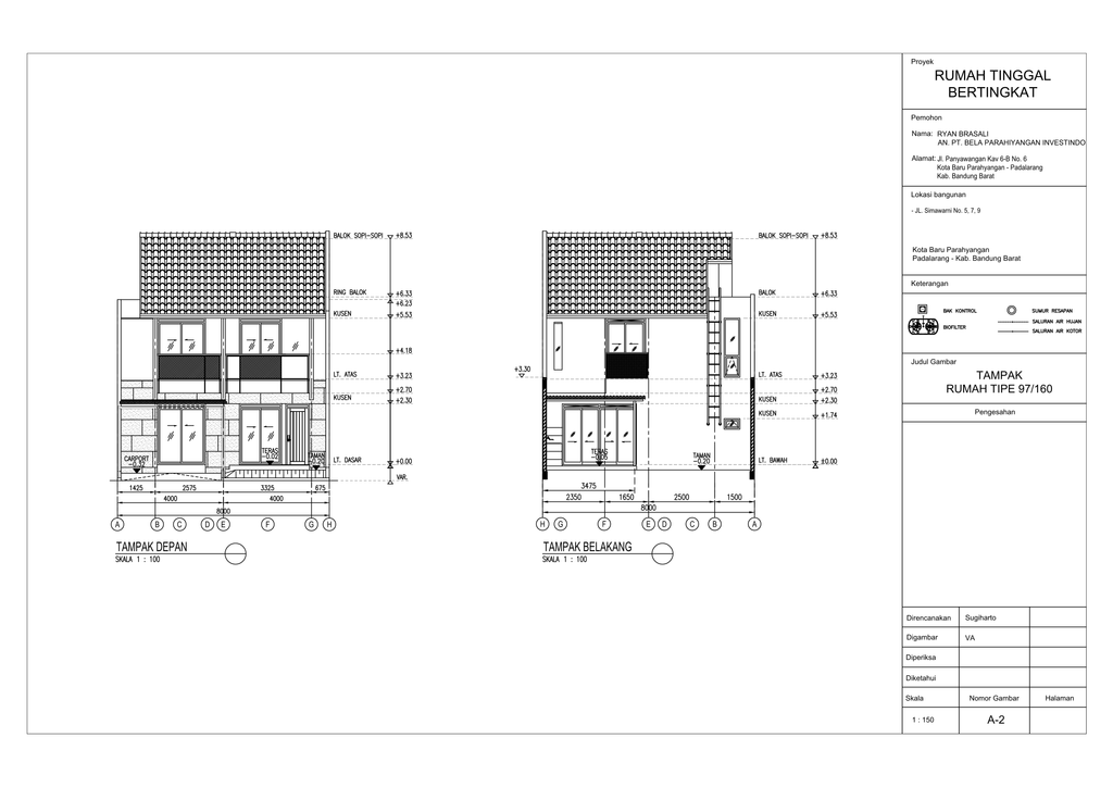foto tampak rumah tipe Simawarni 97/160 2.6 perumahan TATAR SIMAKIRANA 2 KBP