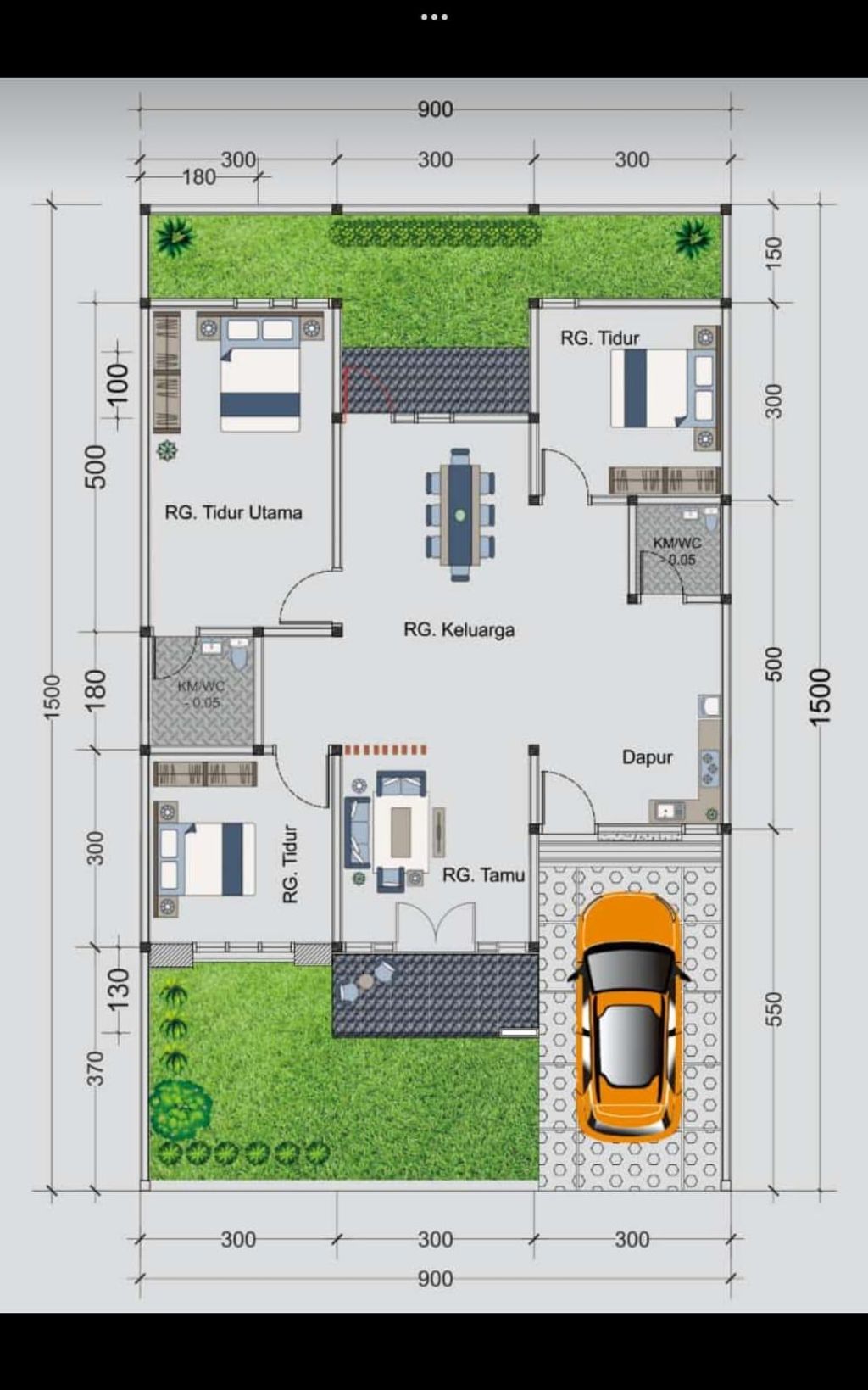 foto denah rumah tipe PHLQ perumahan PERMATA HIJAU LESTARI