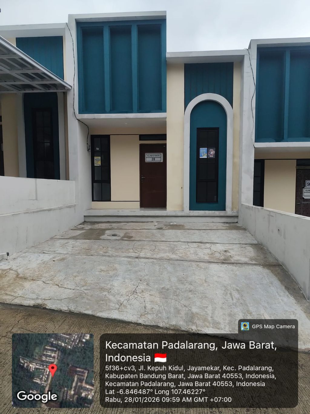 foto tampak rumah tipe 30 1 Lantai Landed (315) perumahan G-Land Padalarang Valley