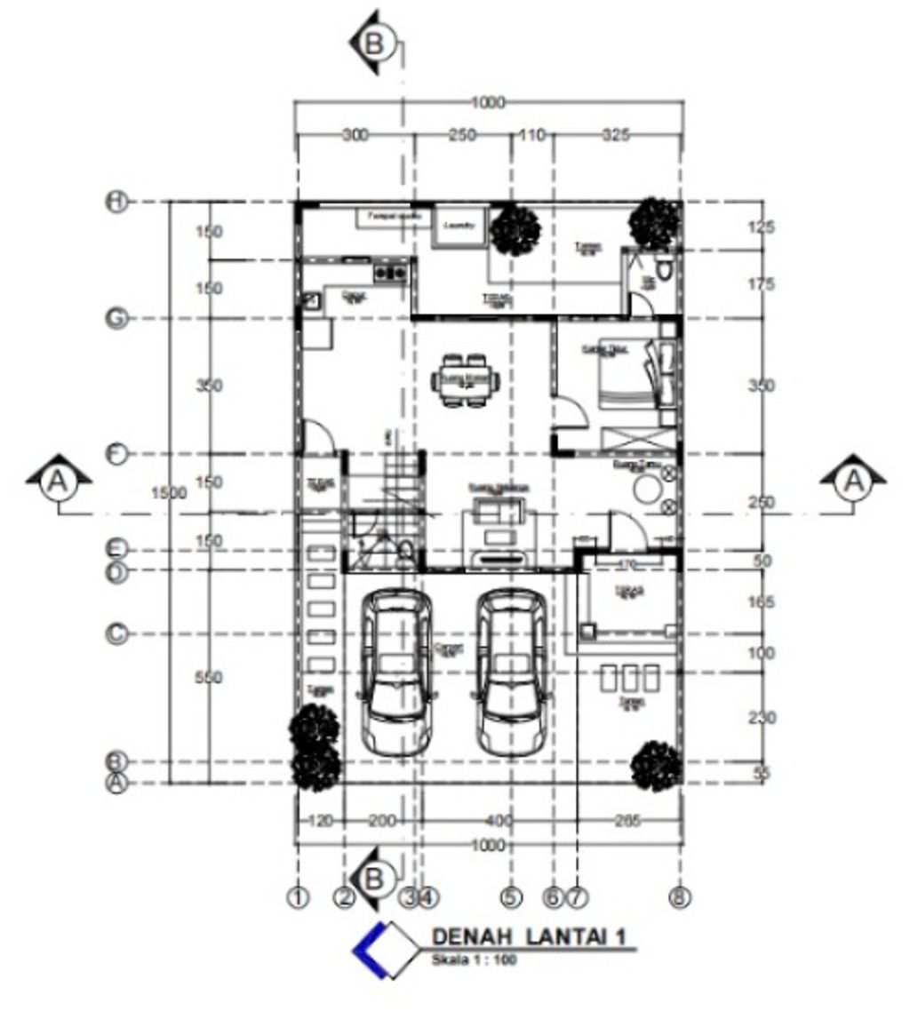 foto denah rumah tipe 148/164 perumahan CLUSTER VILLAGIO