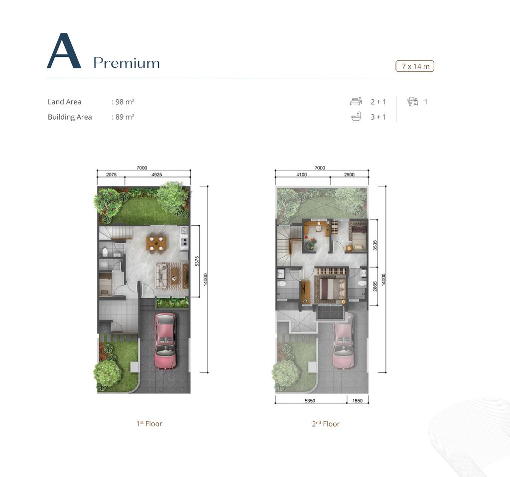 foto denah rumah tipe A PREMIUM perumahan The Alderwood Residence