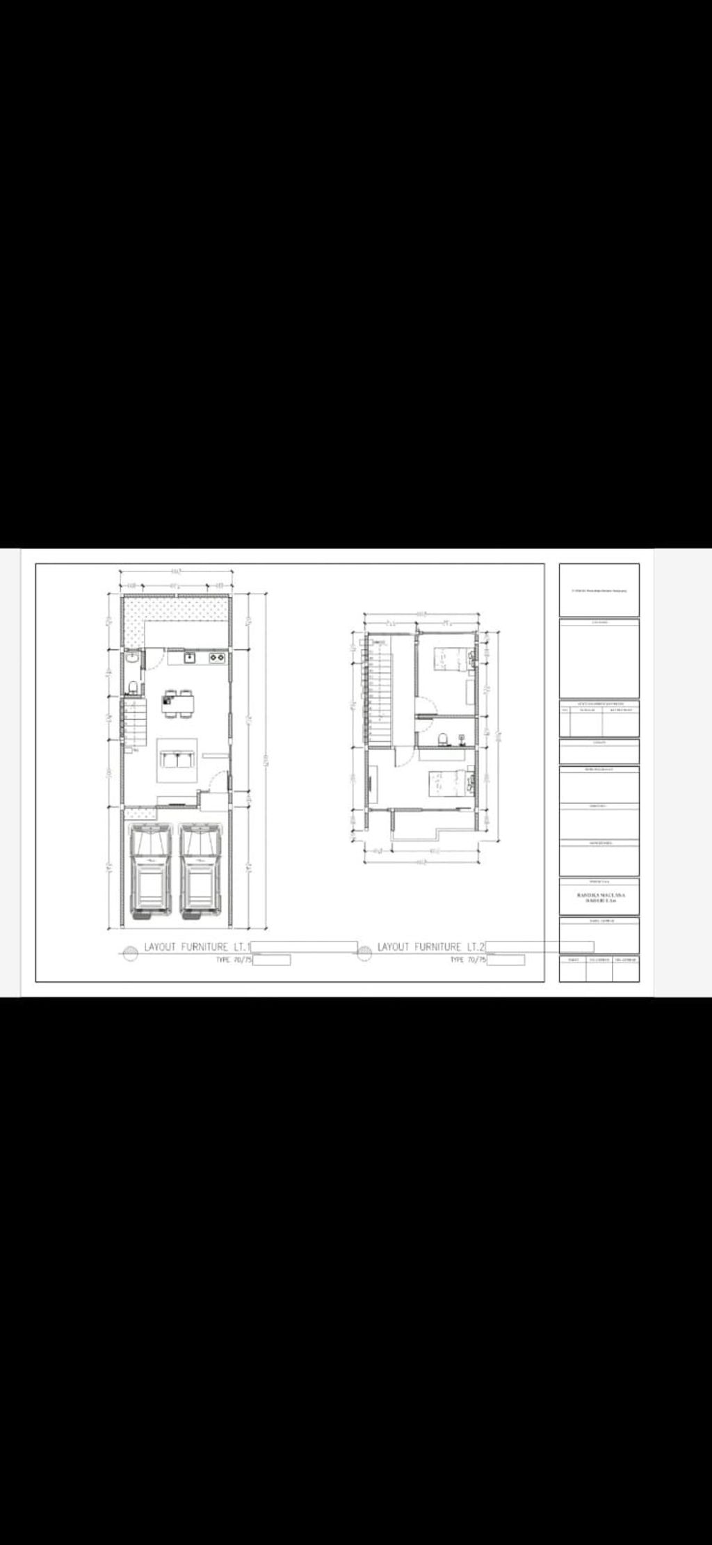 foto denah rumah tipe 77 perumahan Bella Casa Residence