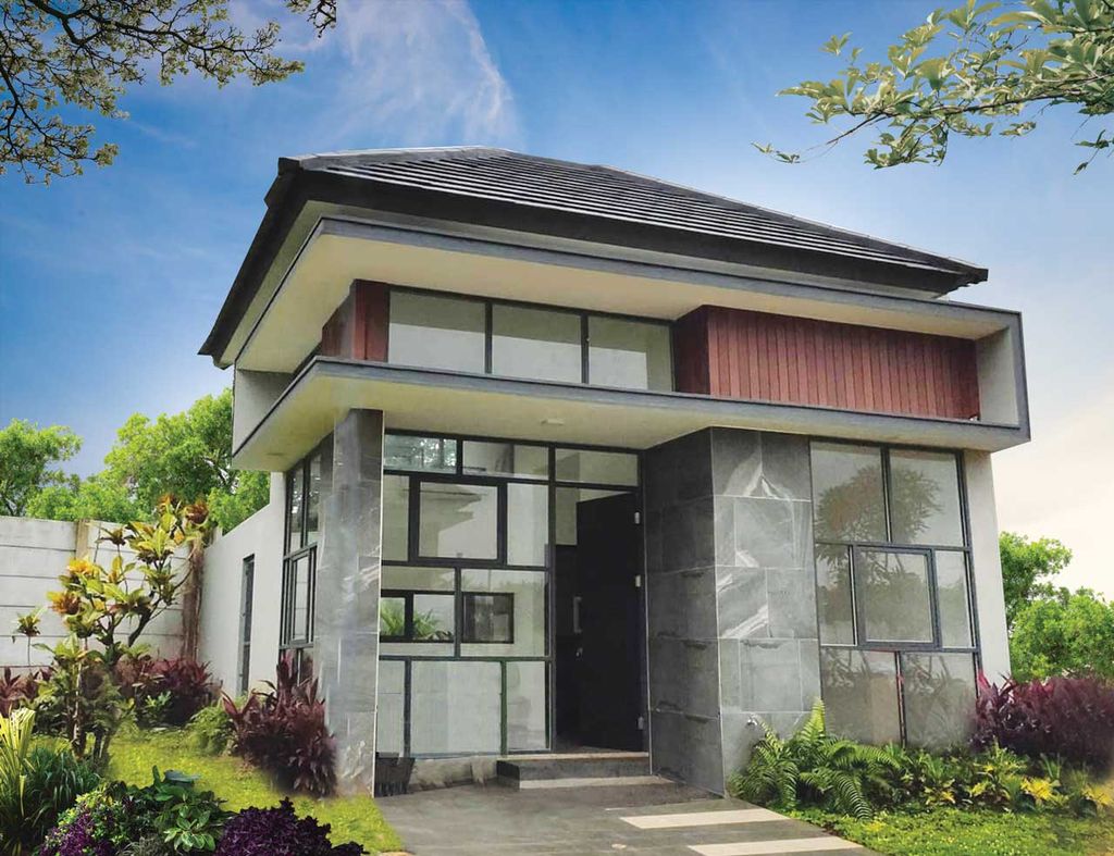 foto tampak rumah tipe ASISI perumahan GOLDEN HILLS