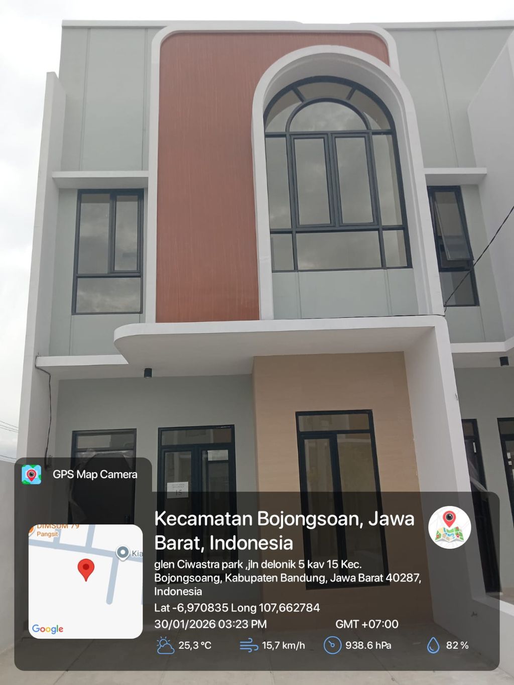 foto tampak rumah tipe 43 Compact 3 Kamar HC (472) perumahan G-Land Ciwastra Park 2