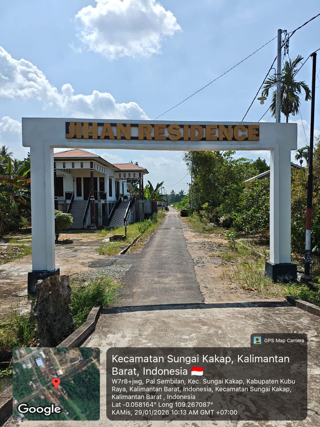 foto gerbang perumahan JIHAN RESIDANCE