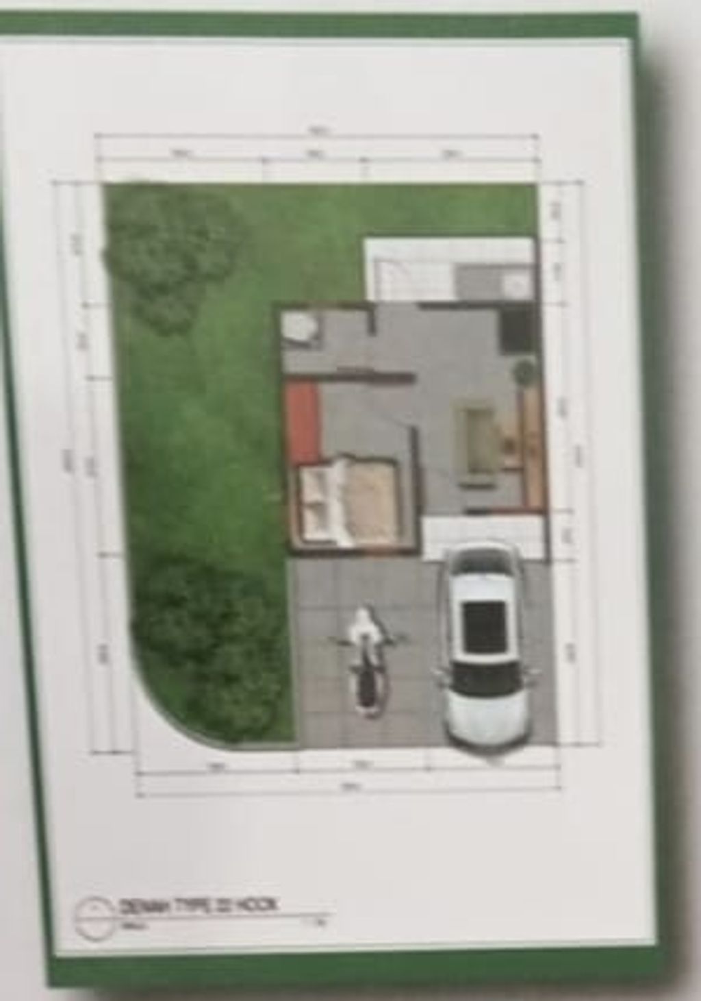 foto denah rumah tipe MAWAR GENERIK perumahan GRAHA DELTA NUSAMAS