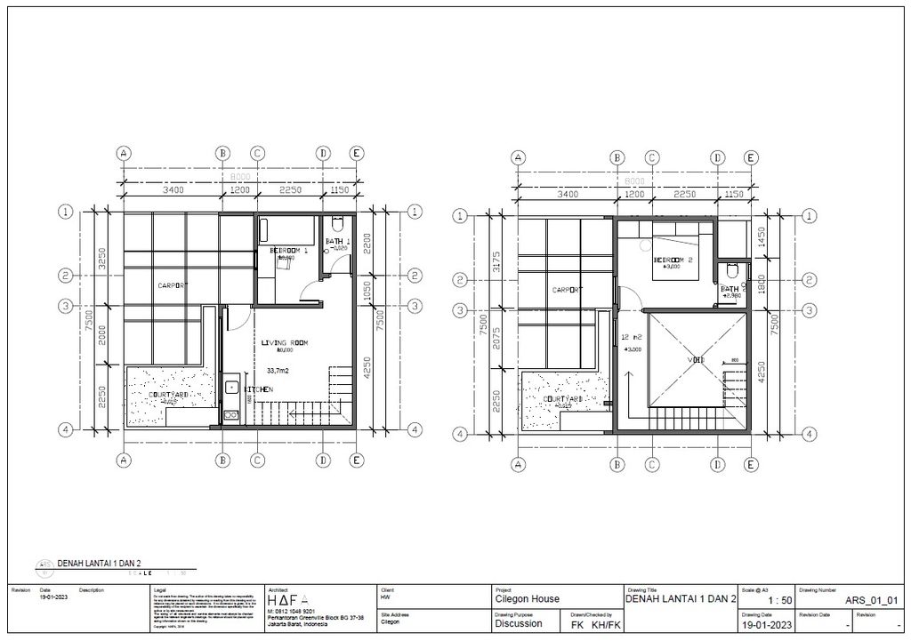 foto denah rumah tipe ASAHI 49 perumahan CILEGON HILLS RESIDENCE