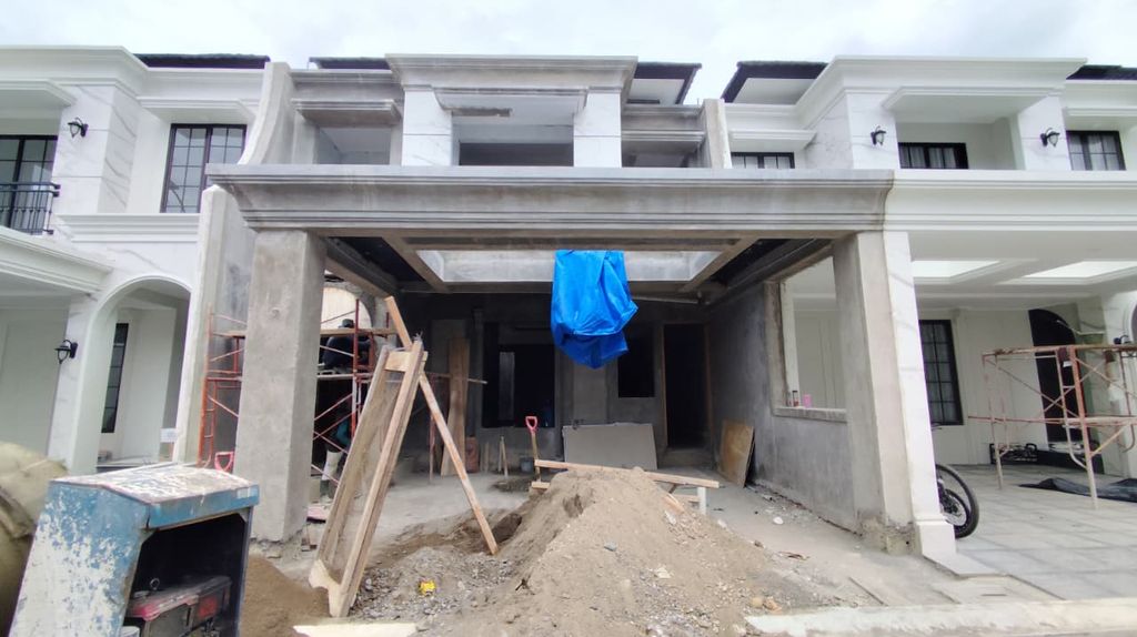 foto tampak rumah tipe 131/148,98 perumahan CLUSTER VILLAGIO