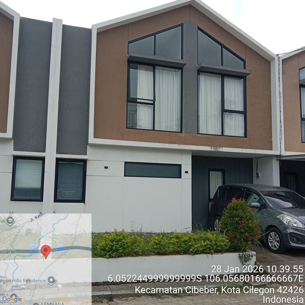 foto tampak rumah tipe ASAHI 49 perumahan CILEGON HILLS RESIDENCE