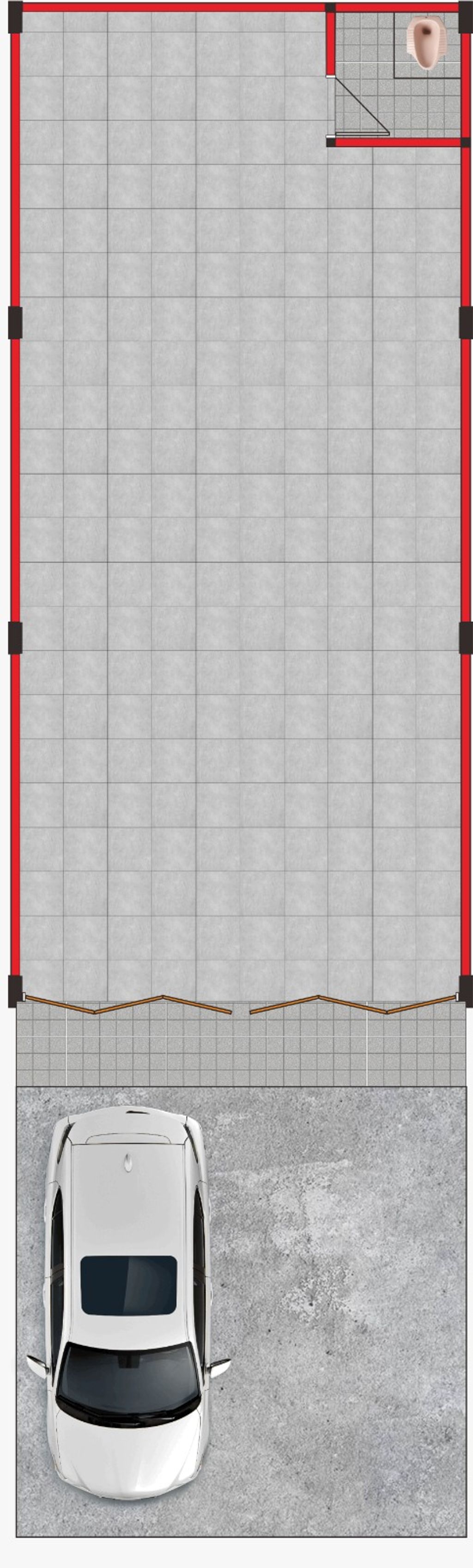 foto denah rumah tipe RUKO perumahan BUMI FINDARIA MAS