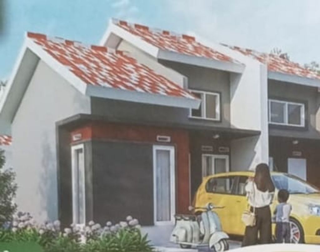 foto tampak rumah tipe MAWAR GENERIK perumahan GRAHA DELTA NUSAMAS