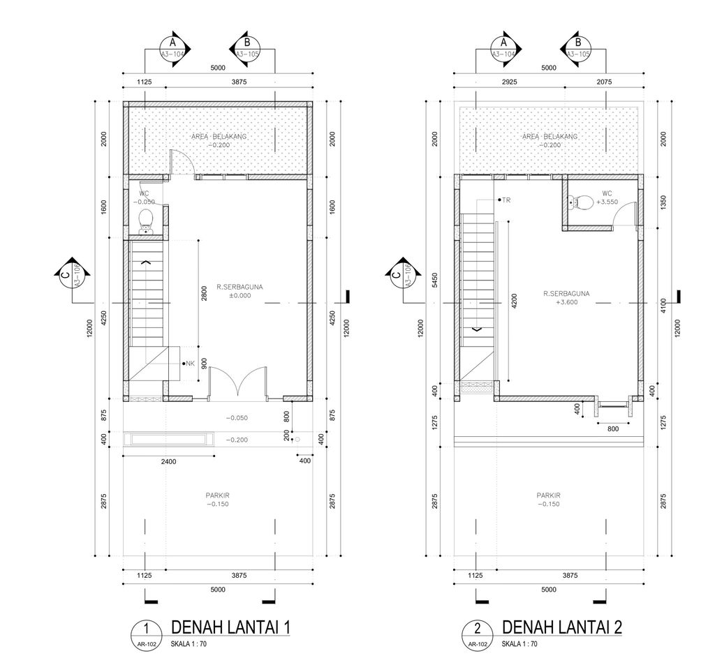 foto denah rumah tipe RUKO perumahan Prime Panorama Village