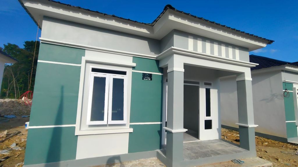 foto tampak rumah tipe 36 perumahan SENGKUANG GOLDEN SIGNATURE