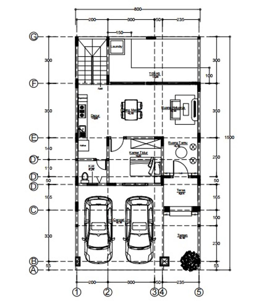 foto denah rumah tipe 120/140 perumahan CLUSTER VILLAGIO