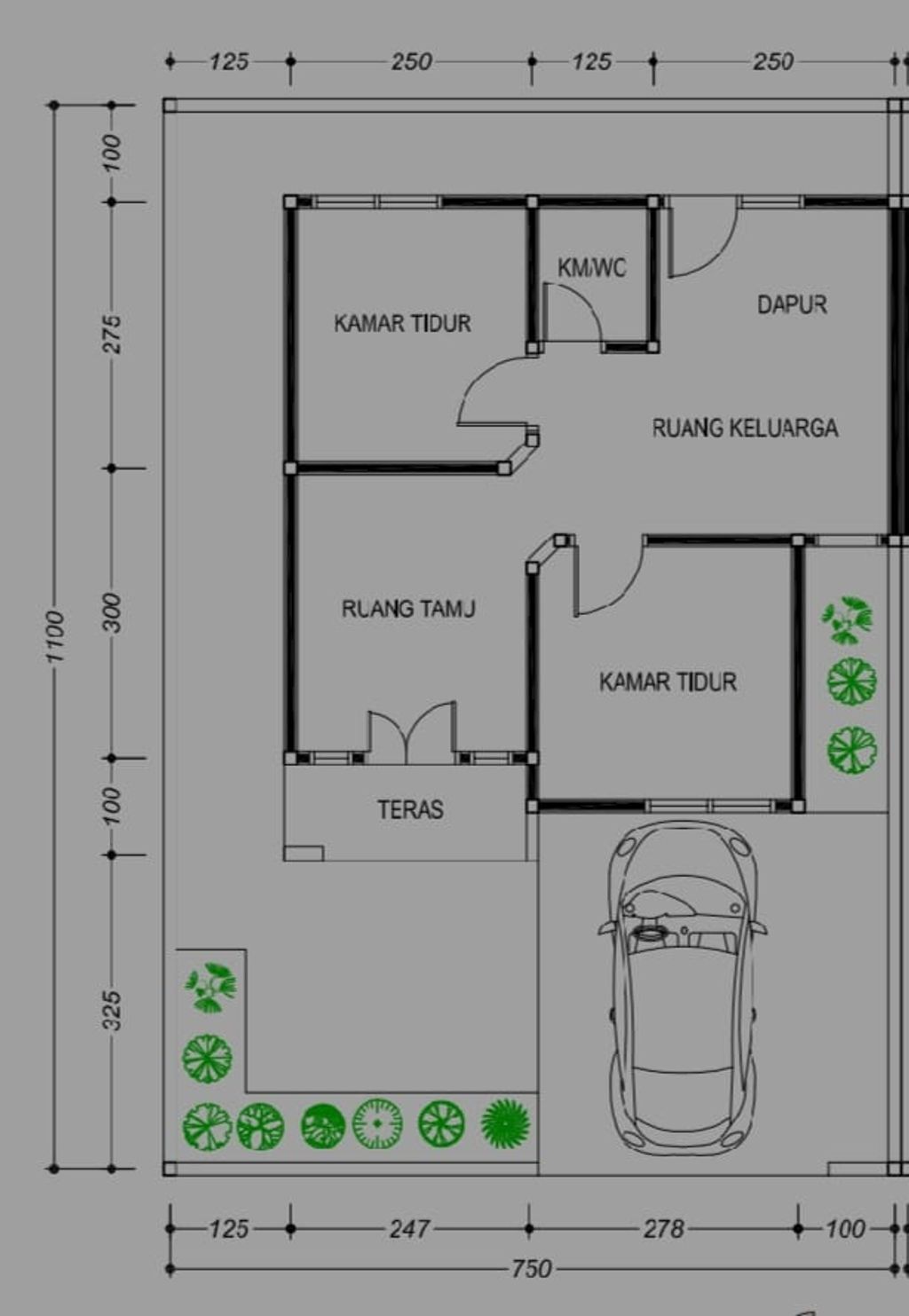 foto denah rumah tipe 36 Subsidi perumahan QUEEN RESIDENCE