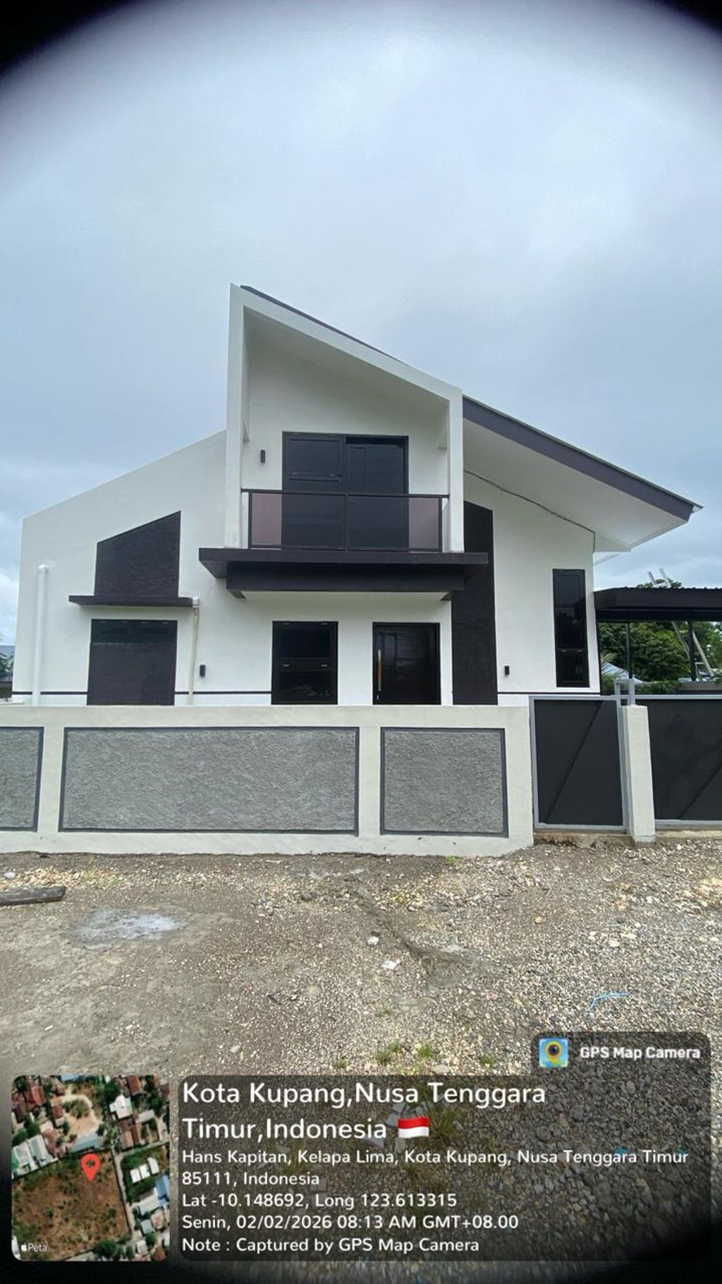 foto tampak rumah tipe 75 perumahan CASA PALMA