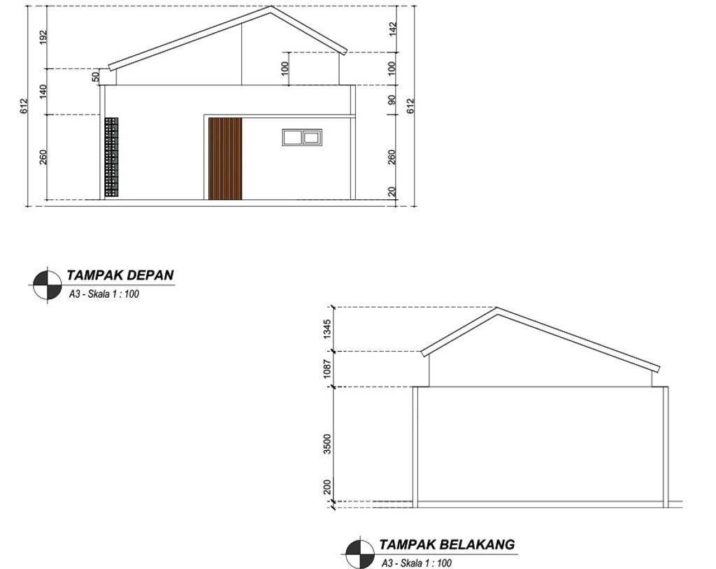 foto tampak rumah tipe 32/60 T2 perumahan BUMI WIRADINATA II