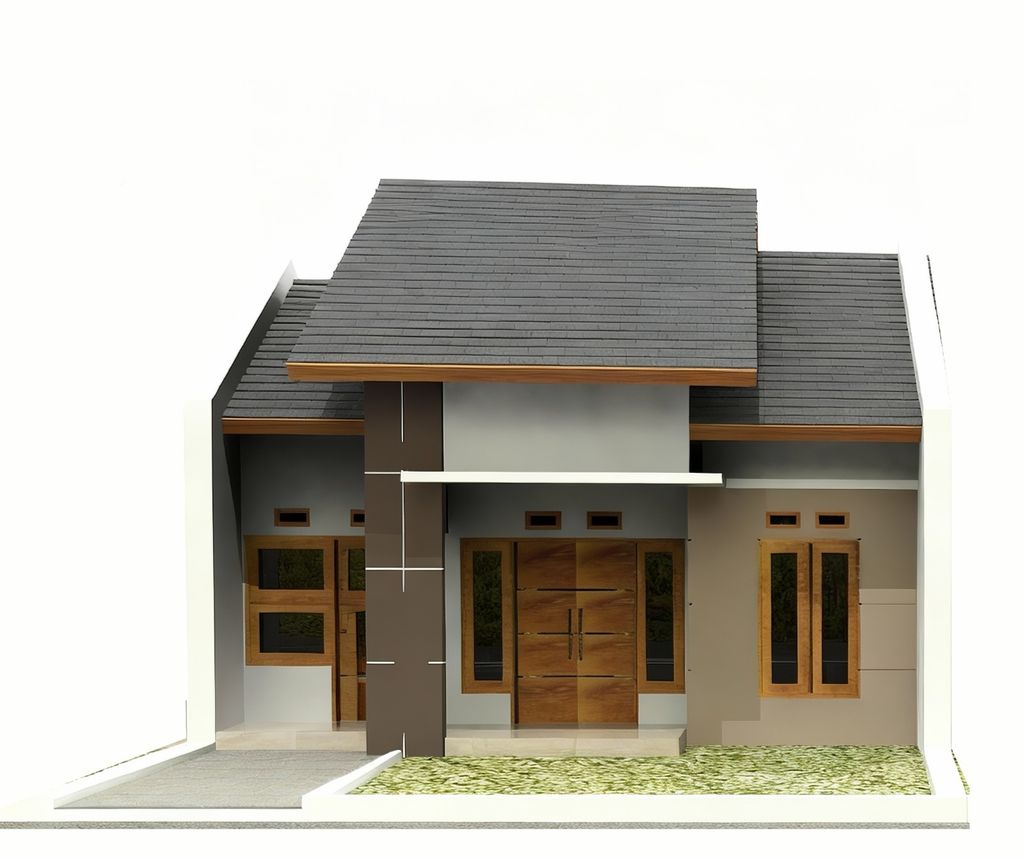 foto tampak rumah tipe 70 perumahan TAMAN CIBADUYUT INDAH TAHAP 2 & 3