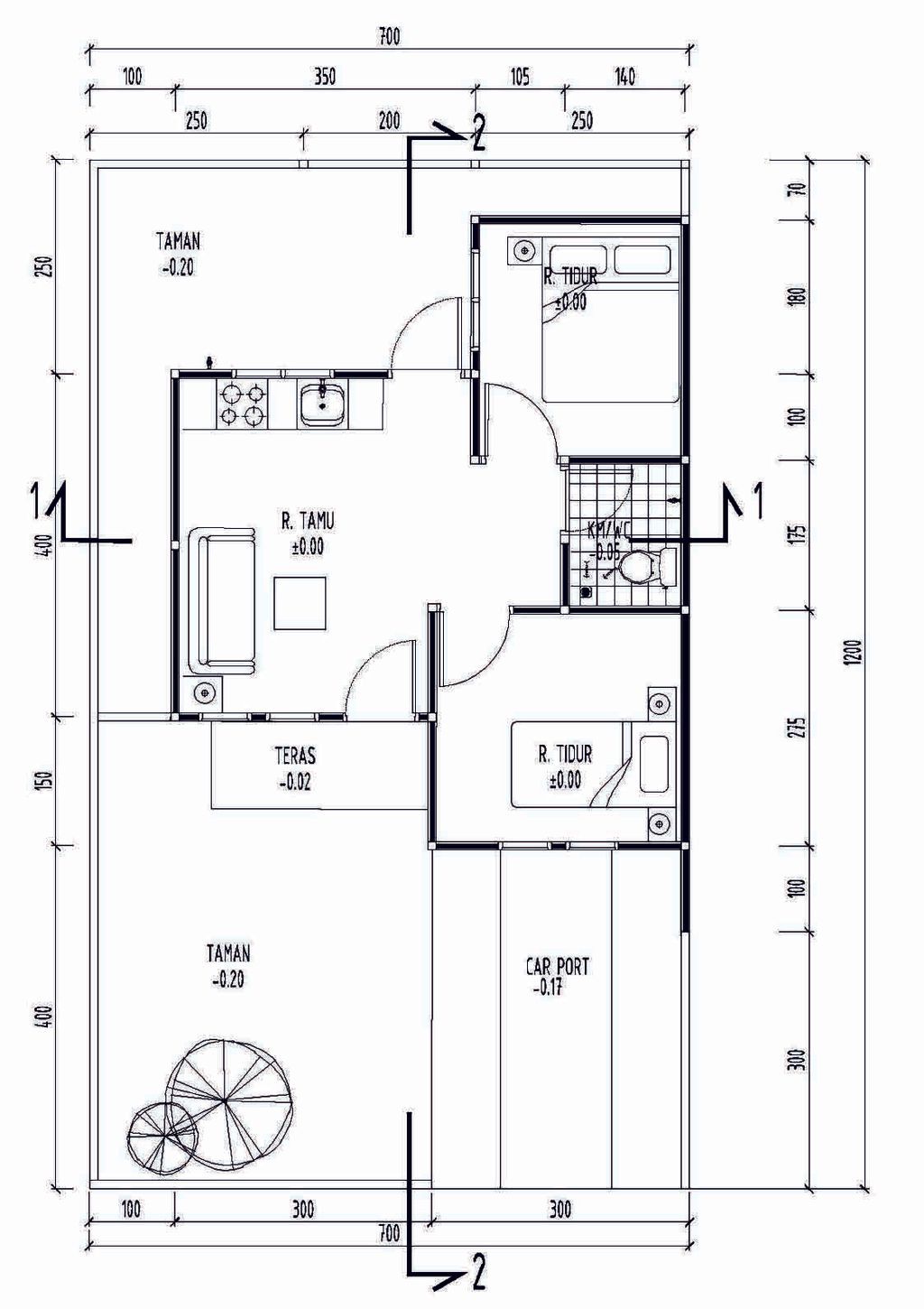 foto denah rumah tipe RSH perumahan PLUTO REGENCY TAHAP 2