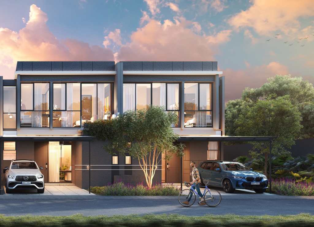 foto tampak rumah tipe Blackslate Standard perumahan WATERFRONT ESTATE