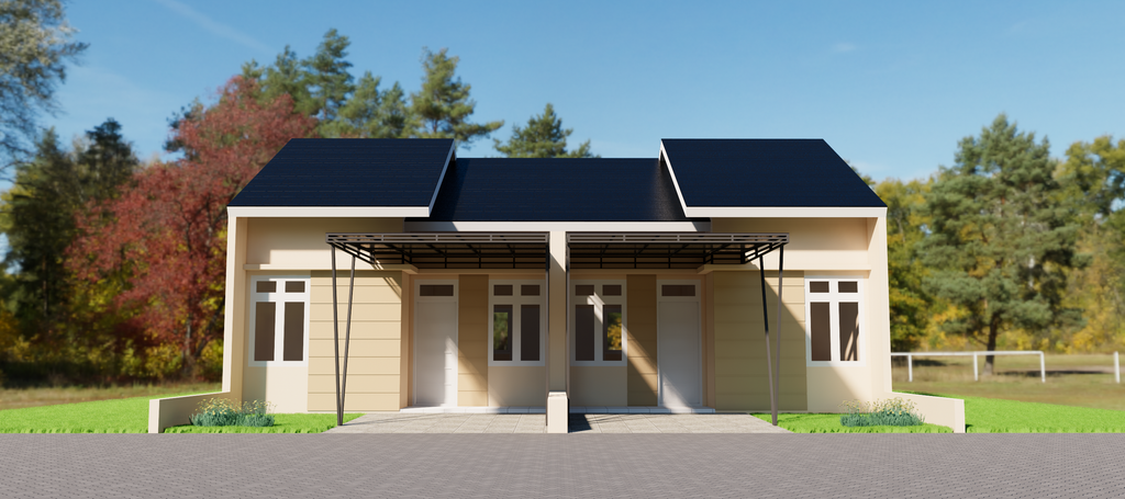 foto tampak rumah tipe 36/81 perumahan GRIYA PESONA PELANGI