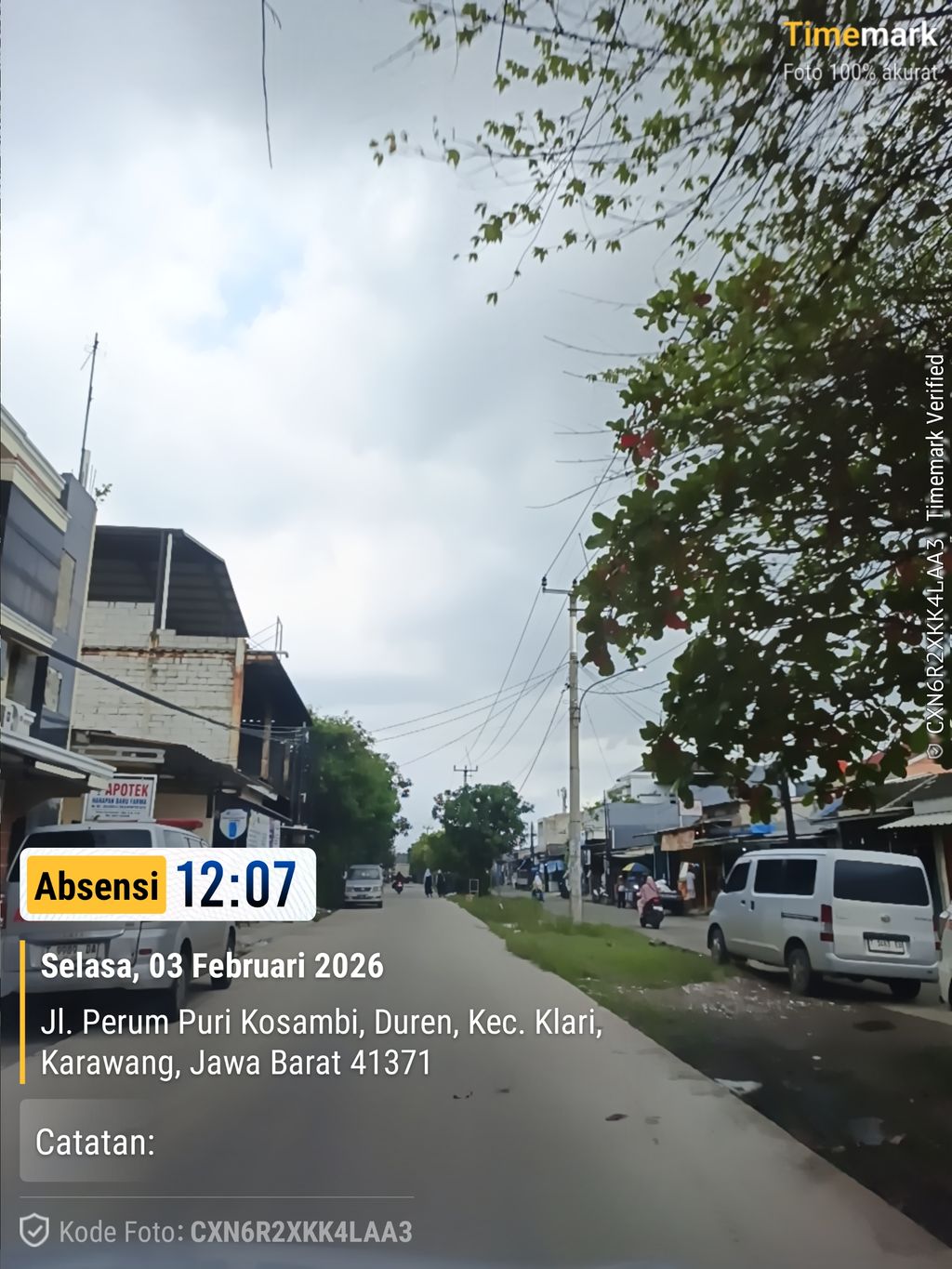 foto posisi tengah perumahan PURI KOSAMBI 1&2