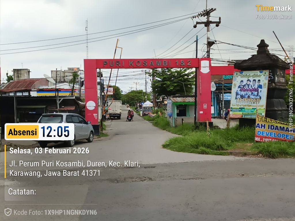 foto gerbang perumahan PURI KOSAMBI 1&2