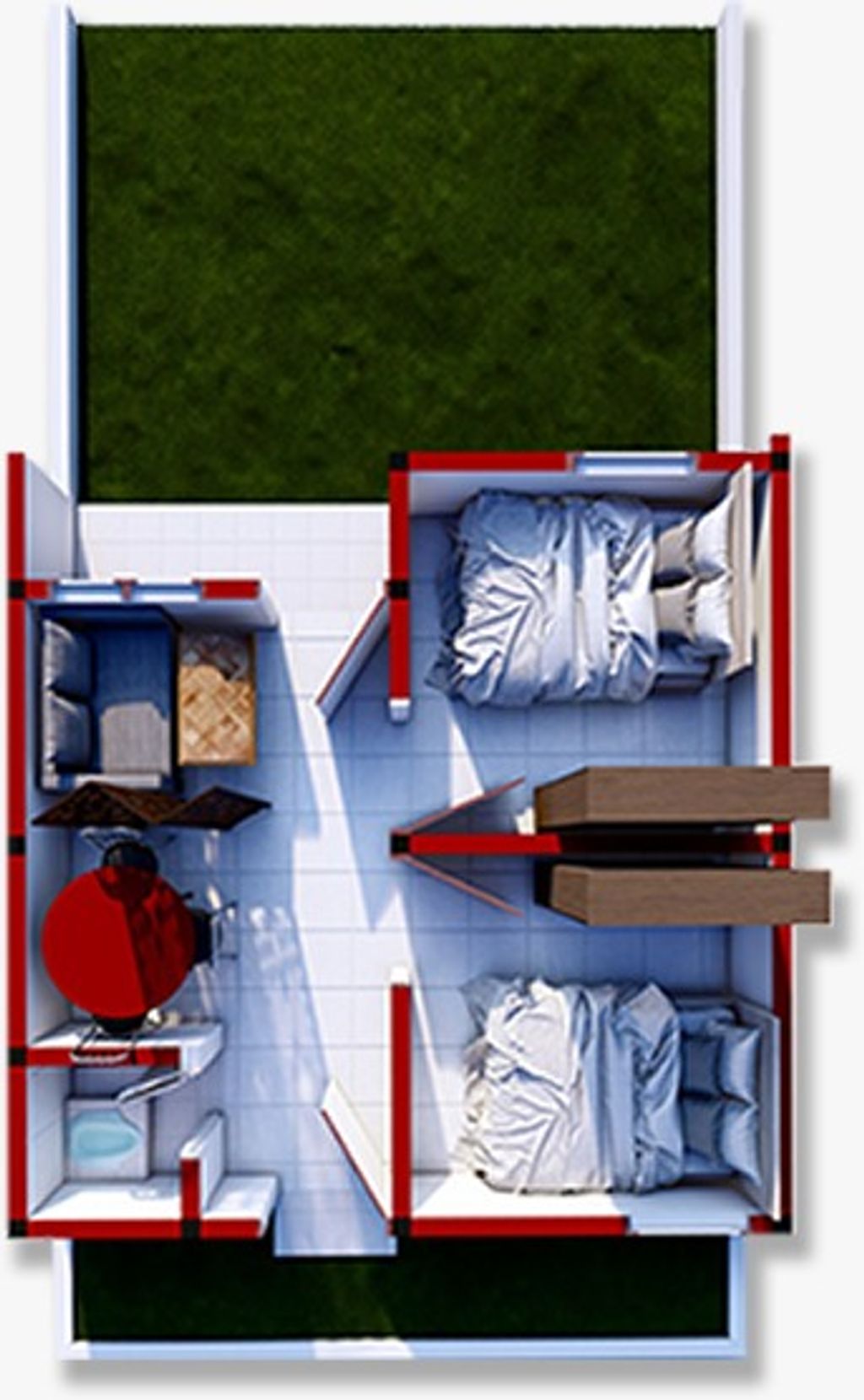 foto denah rumah tipe 36 perumahan BUMI PUNDI MAS 1