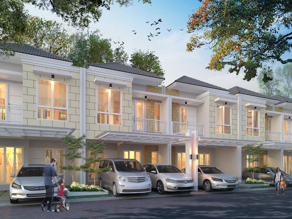 foto tampak rumah tipe T70 (700) perumahan TRIA ADARA RESIDENCE 12 SERPONG
