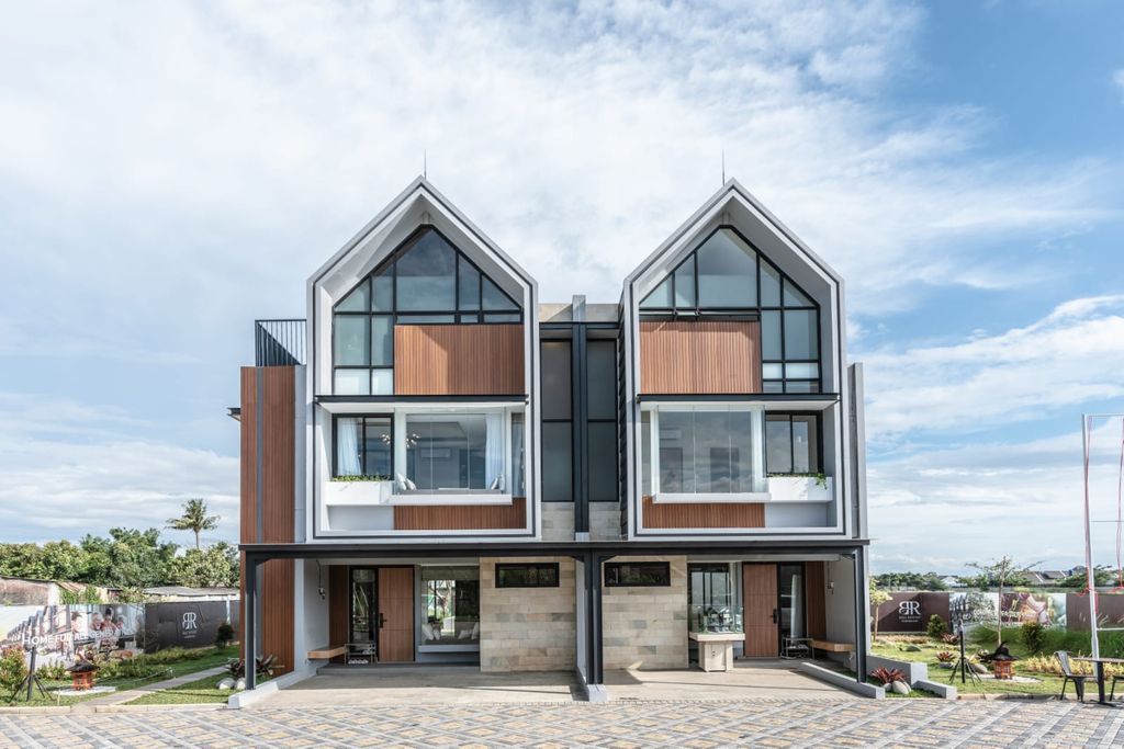 foto tampak rumah tipe 108 perumahan BALI RESORT TANGERANG