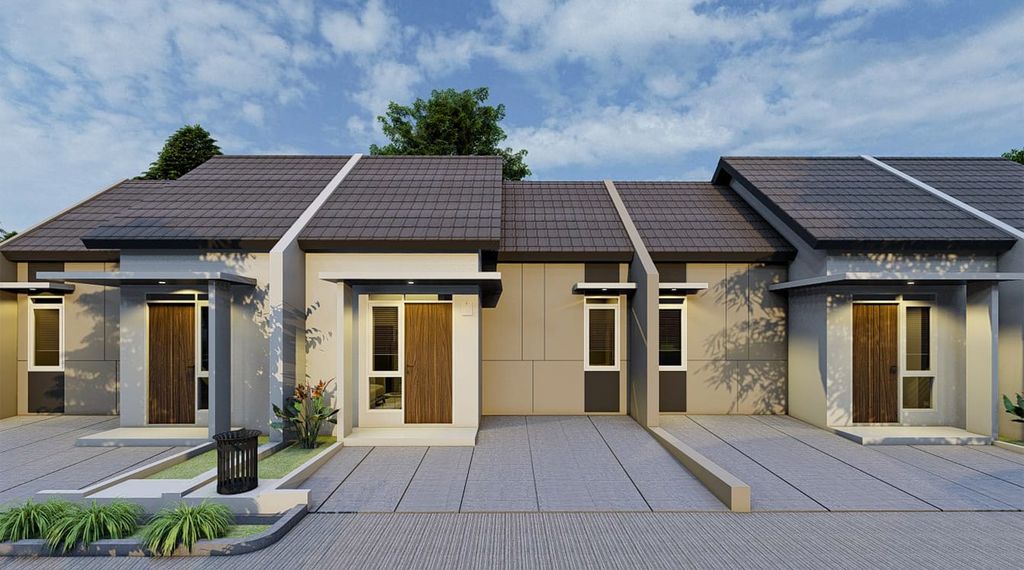 foto tampak rumah tipe 29/60 perumahan Mahkota Estate Cibunar Tahap 2