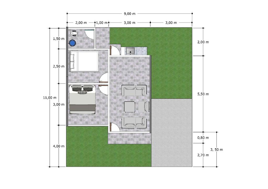 foto denah rumah tipe 36 perumahan ANUGERAH REGENCY HOLTEKAM 6