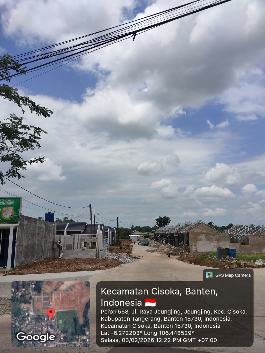 foto posisi tengah perumahan Griya Citra Tigaraksa