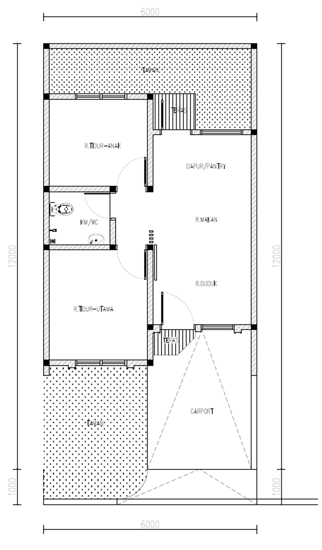 foto denah rumah tipe NESSIA perumahan PARAHYANGAN GARDEN CITY